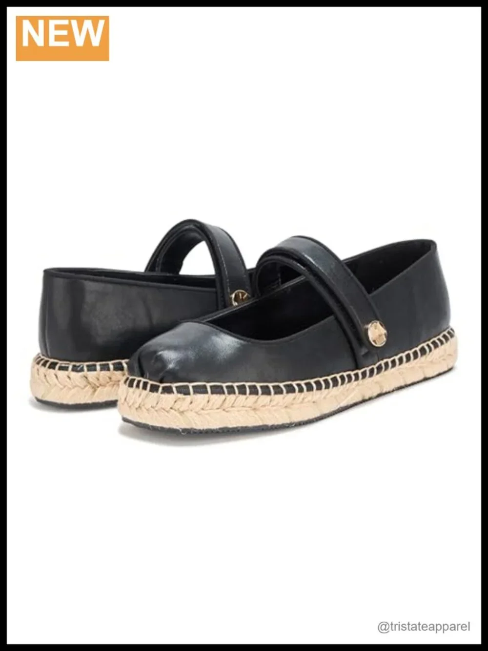 Mikai Mary Jane Espadrille Platform Sandal Leather Cushioned Insole